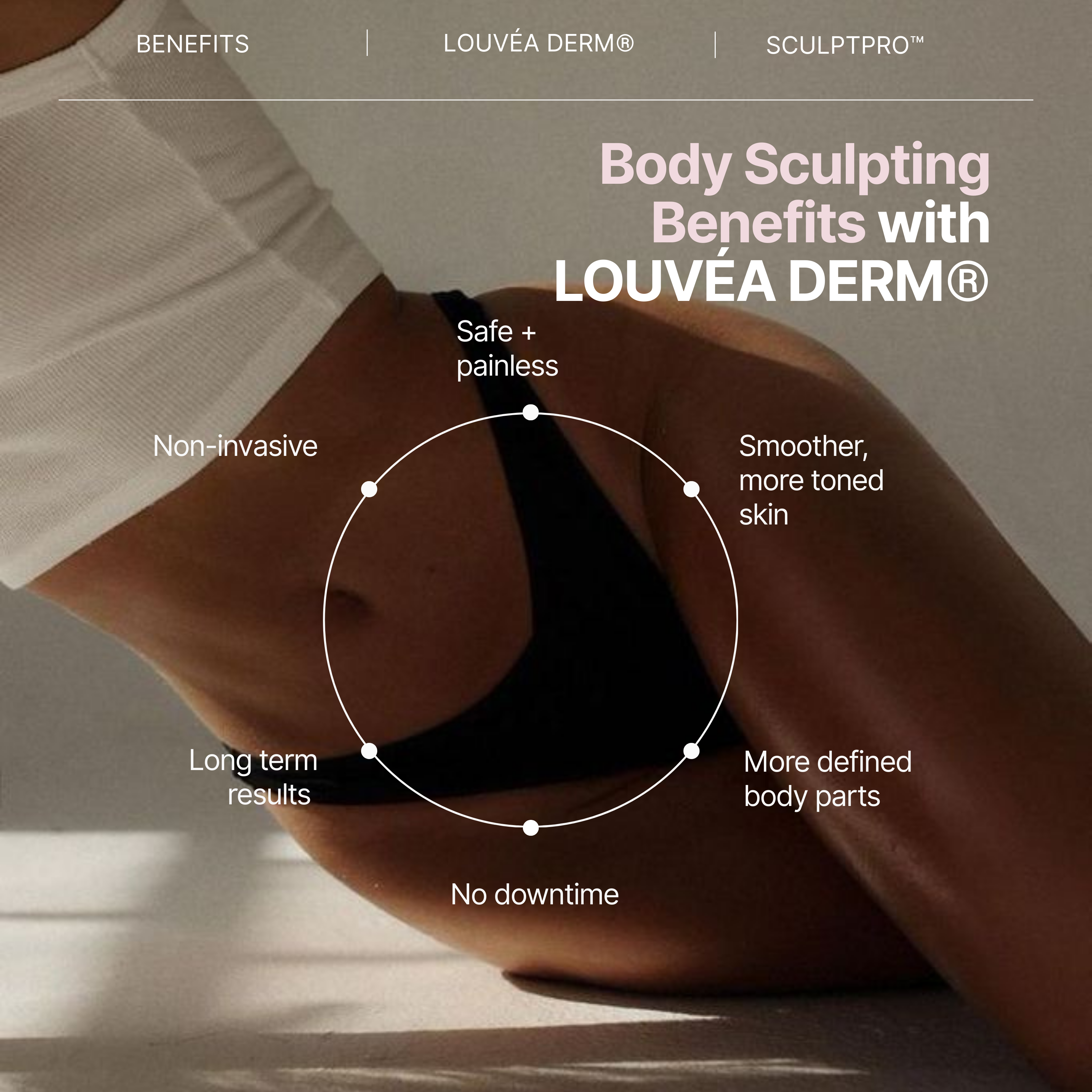 LOUVÉA DERM® SCULPTPRO™ FIRMER, MORE TONED SKIN